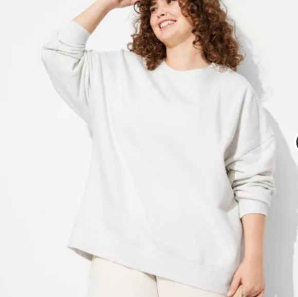 🆕️👕Drop-Shoulder Sweatshirt From Wild Fable, SZ XXL - Heather Gray - Picture 2 of 3